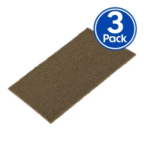 3M 7440 Scotch Brite Heavy Duty Tan Hand Pad 150mm x 230mm x 3 Pack