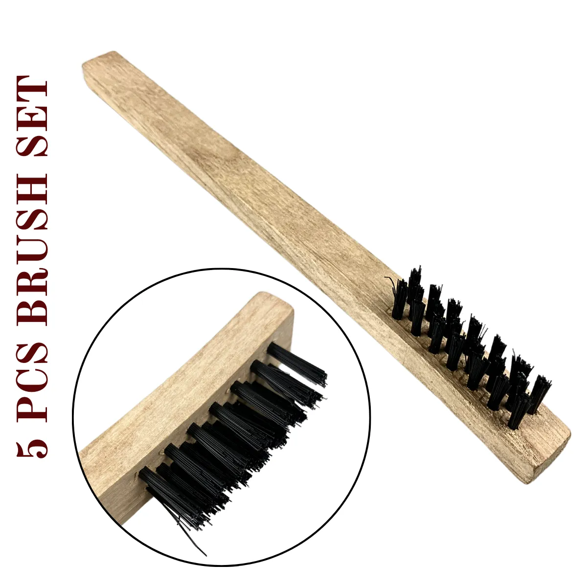 5 Pcs. Cleaning Brushes Set  - TZ63-06395