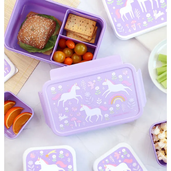 A Little Lovely Company Bento Lunch Box: Unicorn Dreams