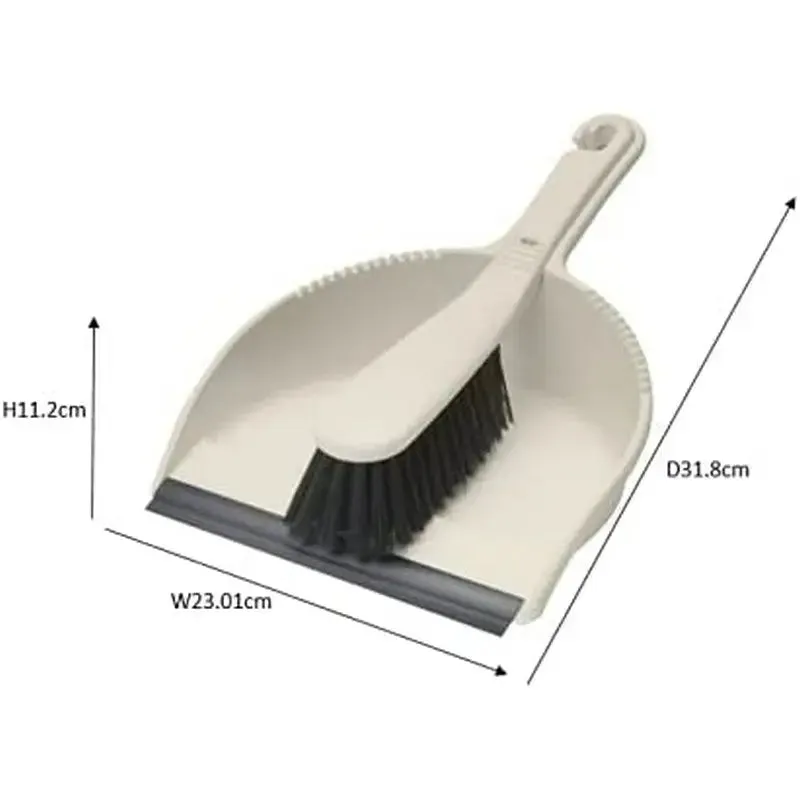 Addis Dustpan And Brush Set Linen - Soft
