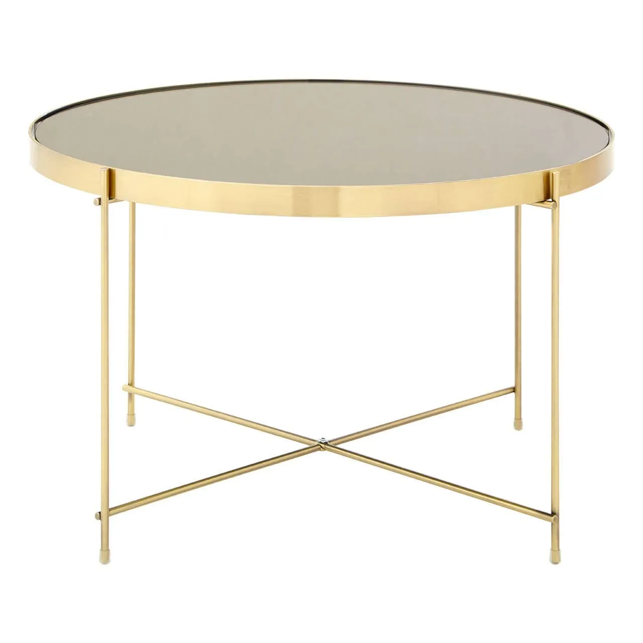 Allure Large Black Mirror Side Table