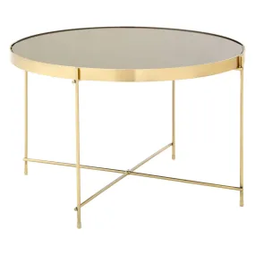 Allure Large Black Mirror Side Table