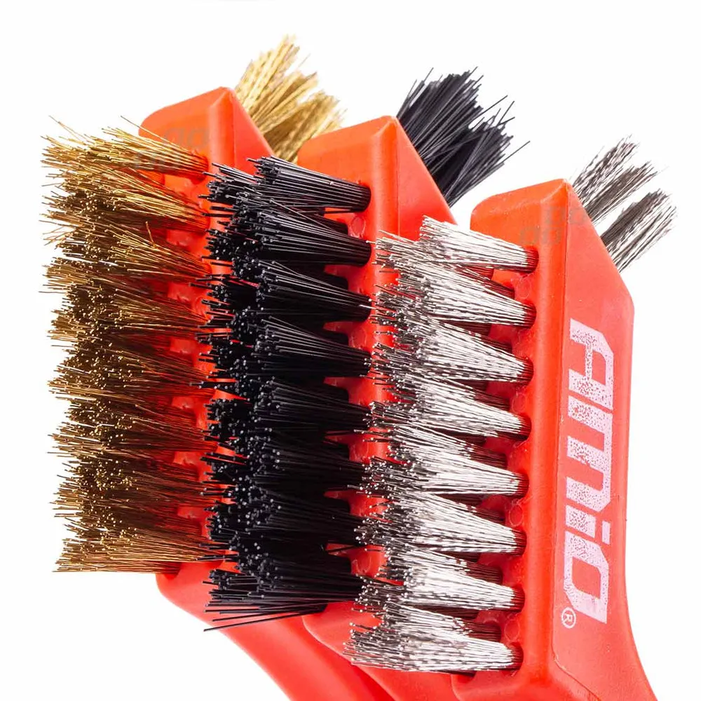 Assorted Wire Brush Set / Brass, Steel & Nylon