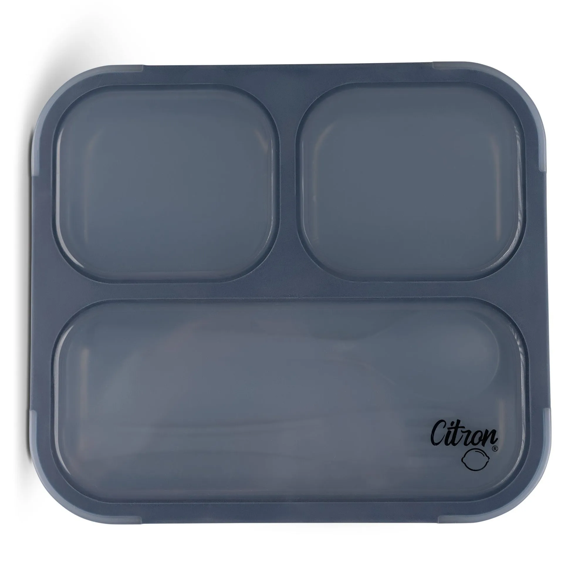 Citron Lunchbox with Fork and Spoon - Dark Blue