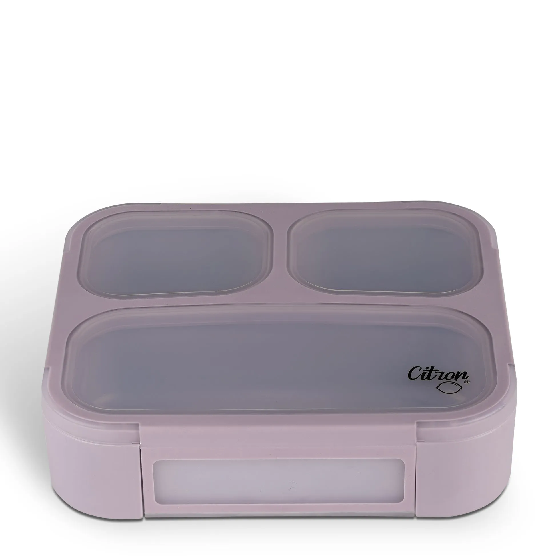 Citron Lunchbox with Fork and Spoon - Purple