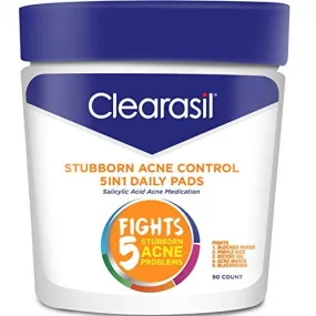 Clearasil Salicylic Acid Stubborn Acne Control Pads