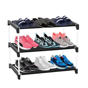 Confiado shoe rack for home metal (3 layer)