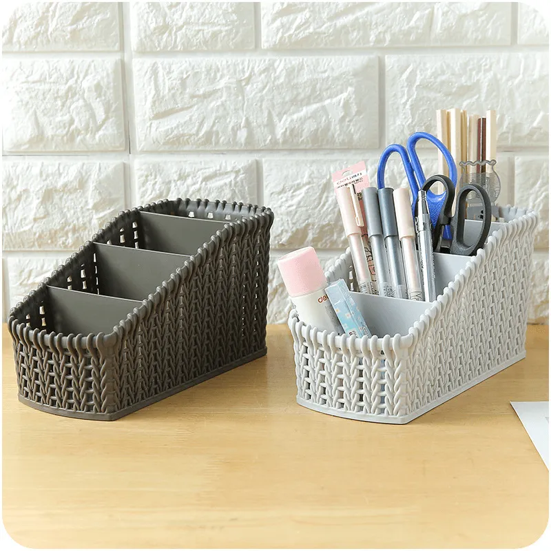 Cosmetic Storage Baskets Office Kitchen Desktop Storage Consolidation Box Parts Storge