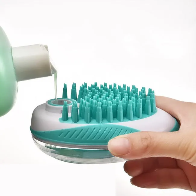 Dog Shampoo Massage Brush