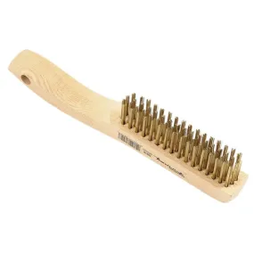 Forney 70519 Scratch Brush, 0.012 in L Trim, Brass Bristle