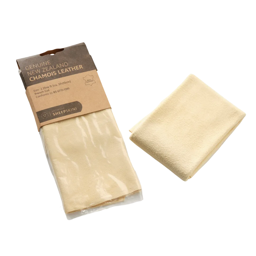 Genuine New Zealand Chamois Leather Cleaning Cloth (3sq ft ca. 42 x 65cm)