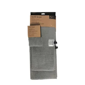 Harman Microfibre Dish Drying Mats and Cleaning Cloths - Grey