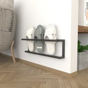 Minimalist Wall Mounted Slipper Rack for Small Space Organization