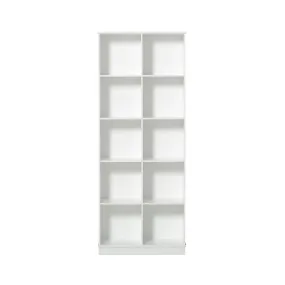 OLIVER, WOOD SHELVING UNIT 2X5 W. BASE