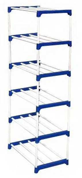 POWEREST Plastic Multipurpose Rack Organizer Shelves for Shoe/Clothes/Books (6 Layer)