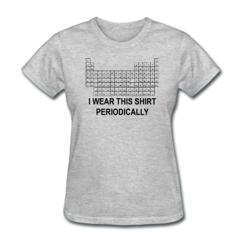 "I Wear this Shirt Periodically" (black) - Women's T-Shirt