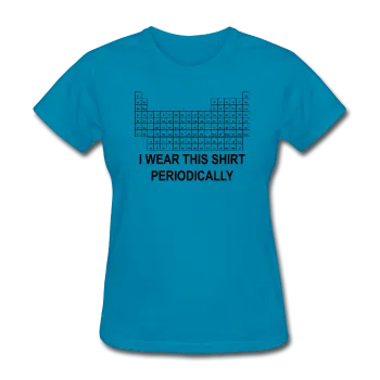 "I Wear this Shirt Periodically" (black) - Women's T-Shirt