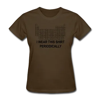 "I Wear this Shirt Periodically" (black) - Women's T-Shirt