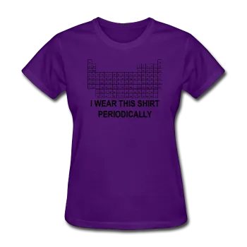 "I Wear this Shirt Periodically" (black) - Women's T-Shirt