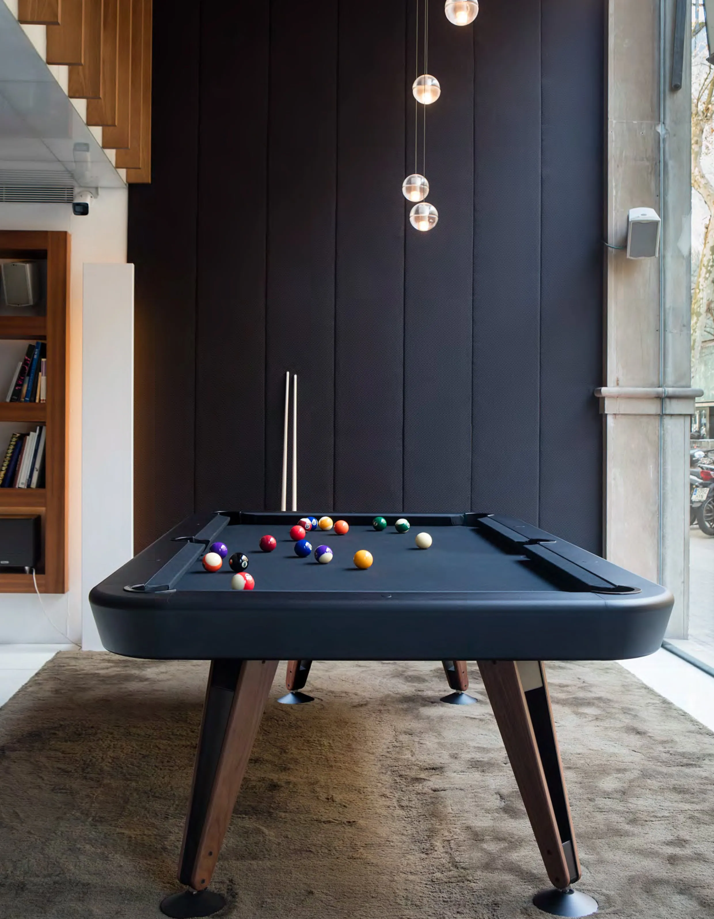 RS Barcelona Diagonal Slate Pool Table W/ Dining Top