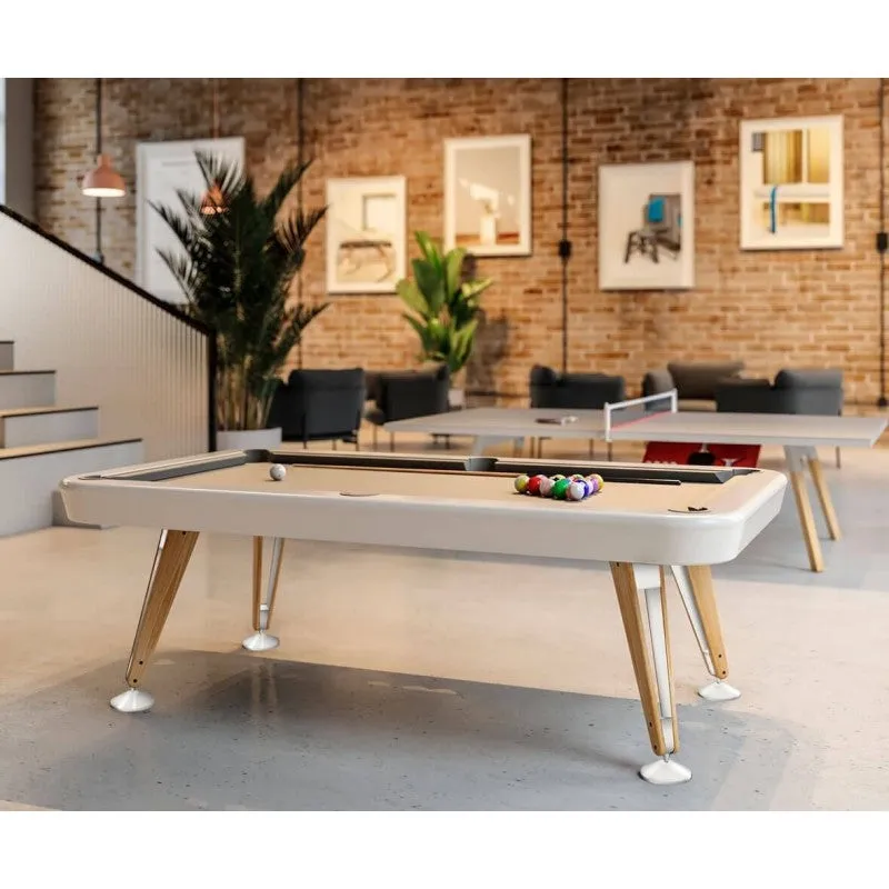 RS Barcelona Diagonal Slate Pool Table W/ Dining Top