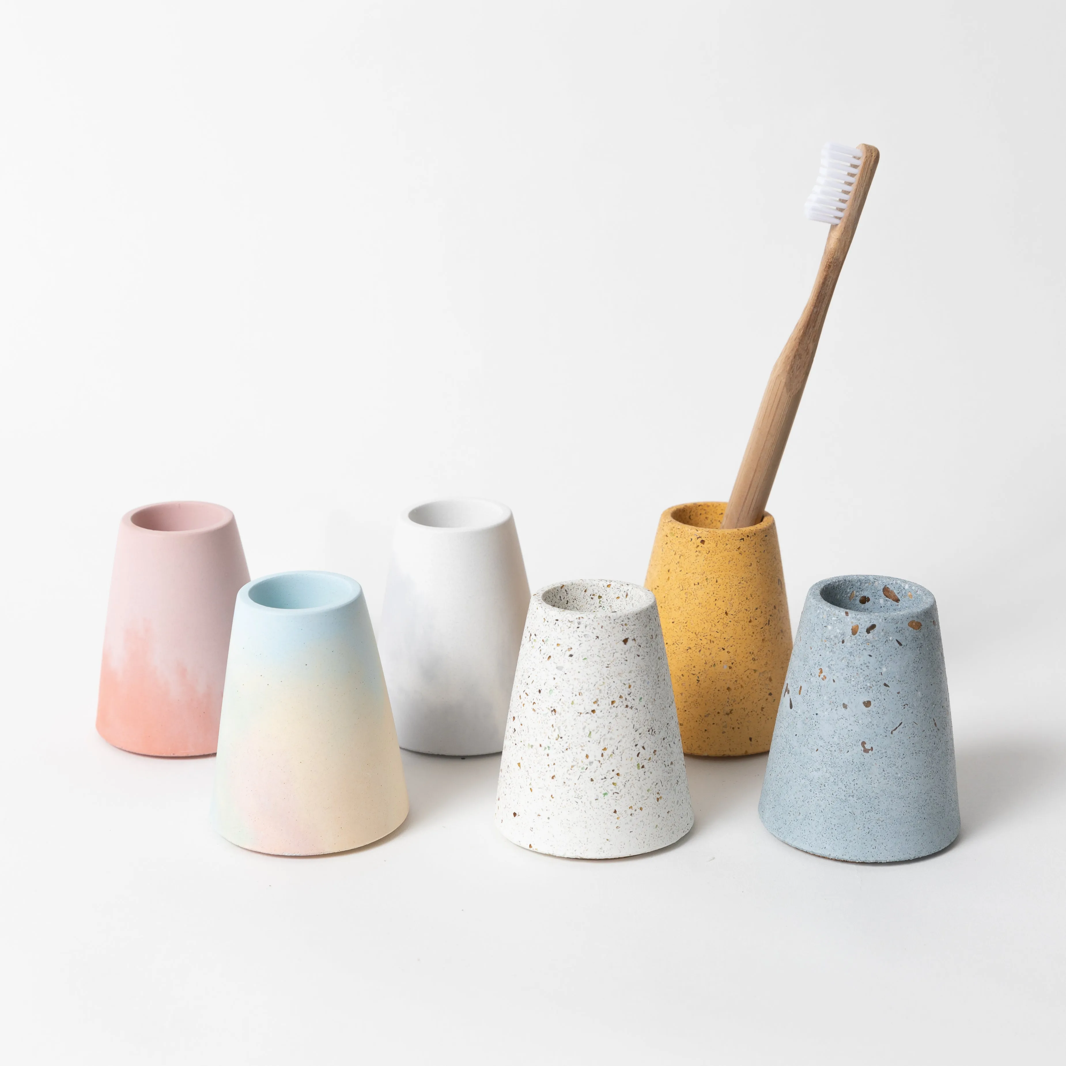 Toothbrush Holder | White Terrazzo