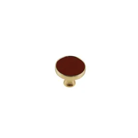 Vila b1215 1 Pack Knobs for Dresser Drawers, Brass Dresser Knobs Round Cabinet Knobs for Kitchen Cabinet Cupboard Decorative Furniture Hardware